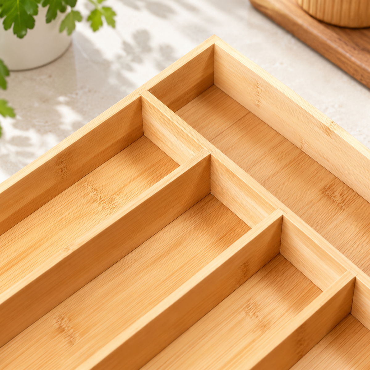 SpaceNest Bamboo Drawer Organizer
