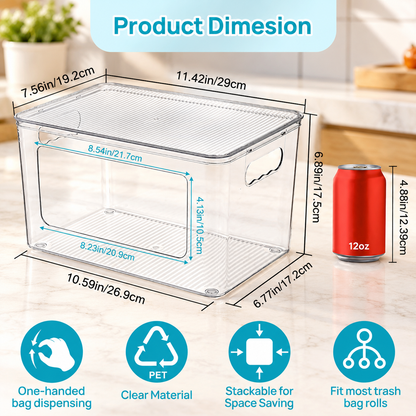 SpaceNest Clear Trash Bag Dispenser
