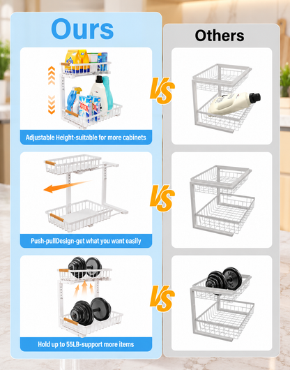 SpaceNest 2-Tier Pull-Out Organizer